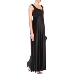 The Row Black Pleated Gown